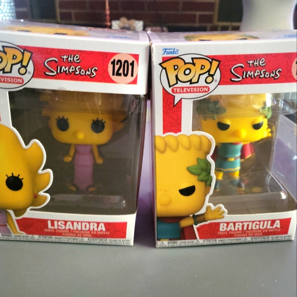 Bundle OF 2 FUNKO Pop THE Television  Simpsons Bartigula #1199 Lisandra #1201